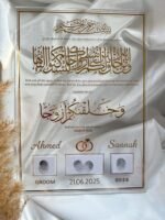 Personalized Acrylic Thumb Board – Wedding / Nikkah