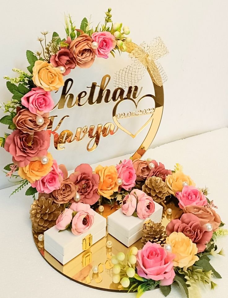 Ring Tray Golden Engagement Ring Tray - Image 1